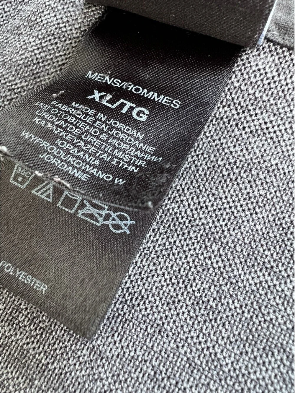 The North Face Mens XL Heather Gray Short Sleeve Athletic Polo Shirt